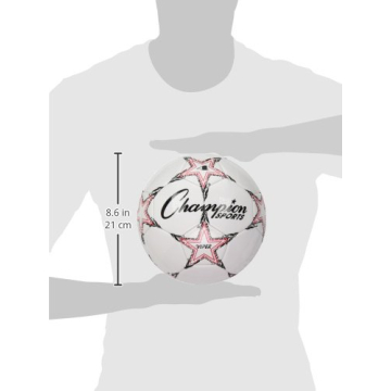 Champion Sports Viper Soccer Ball Size 5 Durable PU Leather