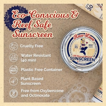 Eco-Friendly Raw Love Reef Safe Sunscreen SPF 35 Travel Size