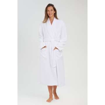 MONARCH Plush Lined Microfiber Bath Robe for Women or Men - Super Soft, Durable Luxury Spa, Resort &...