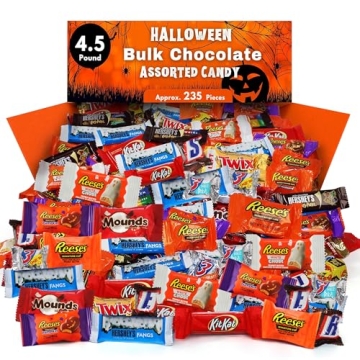 Halloween Hershey Bulk Chocolate Mix - 4.5lbs Individually Wrapped Treats