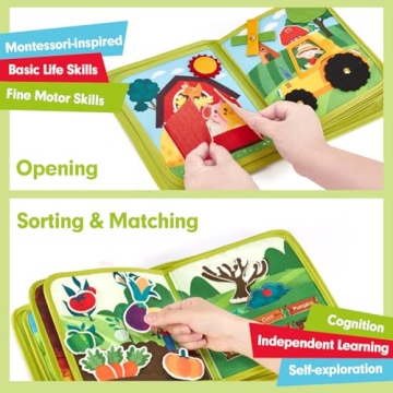 Montessori Busy Book for Toddlers: Fun Learning Activity