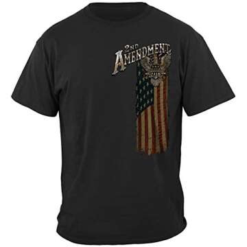 Erazor Bits 2nd Amendment Shirt, Patriotic Tshirt, American T-Shirts, Don't Tread On Me Shirt, Gun Shirts for Men