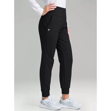 Fleece Lined High Waisted Joggers for Cold Weather