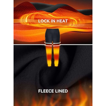 Fleece Lined High Waisted Joggers for Cold Weather