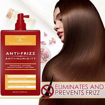 Arvazallia Antifrizz and Antihumidity Hair Spray - Professional Frizz Control