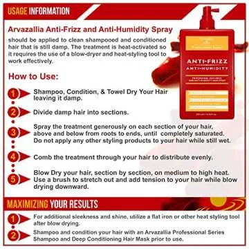 Arvazallia Antifrizz Hair Spray for All Hair Types