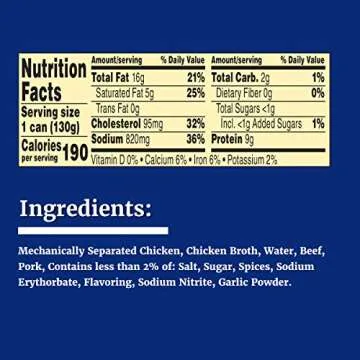 Libby's Vienna Sausage in Chicken Broth Pack of 24 Cans