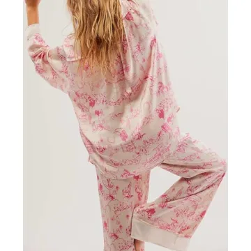 Luxurious Fenghualzzniya Satin Pajama Set for Women