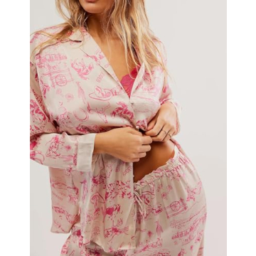 Luxurious Fenghualzzniya Satin Pajama Set for Women