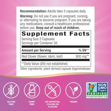 Nature's Way Red Clover Blossom for Women's Health Support