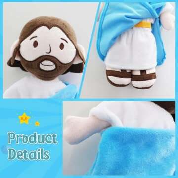 Yelakey Jesus Plush Doll Guardian Angel Plush Toy for Kids