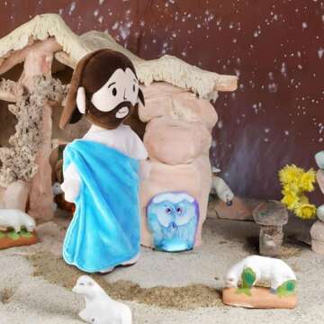 Yelakey Jesus Plush Doll Guardian Angel Plush Toy for Kids