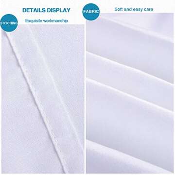 FLXXIE Microfiber European Pillow Shams Set of 2, Fade, Wrinkle and Shrinkage Resistant Soft Pillow Covers with Envelope Closure Euro Sham Covers (White, 26x26 Inches)