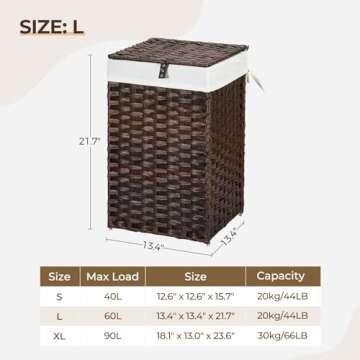 Stylish Greenstell Laundry Hamper with Detachable Bags