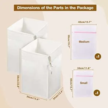 Stylish Greenstell Laundry Hamper with Detachable Bags