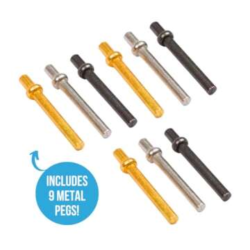 Regal Games Cribbage Board Game Set w/Storage - Fun Table Game with Wooden Board for Adults & Kids -...