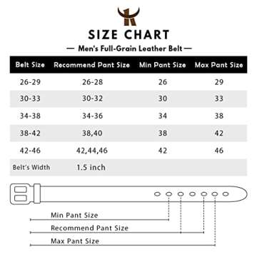 KEECOW Italian Cow Leather Belt - Style and Durability for Men