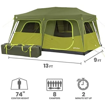 Outdoor Products Instant Cabin Tent for Family Camping
