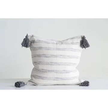Stylish Creative Co-Op Cotton Woven Pillow for Home
