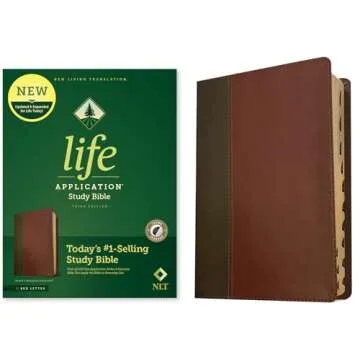 NLT Life Application Study Bible, Third Edition: Brown LeatherLike with Indexing