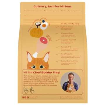 Made by Nacho Kitten Dry Kibble Infused with Bone Broth, Healthy High Protein Cat Food, Cage-Free Ch...