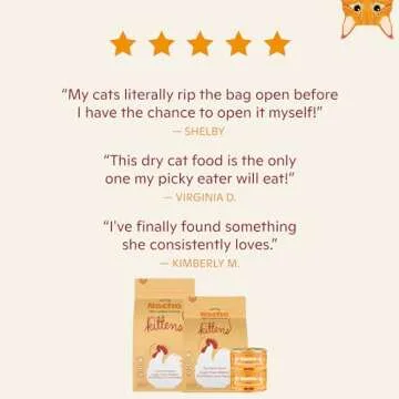 Made by Nacho Kitten Dry Kibble Infused with Bone Broth, Healthy High Protein Cat Food, Cage-Free Chicken and Chicken Liver, 2lb Bag