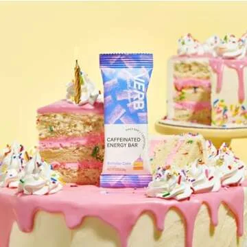 Verb Variety Pack - 15 Caffeinated Energy Bars in 5 Flavors - Low-Calorie Low, Sugar Energy Bar - Nutrition Bars - Vegan Snacks - Gluten Free Breakfast Bars with Organic Green Tea, 22g (Pack of 15)