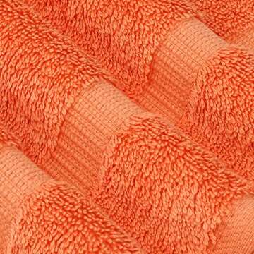 Chakir Turkish Linens 100% Cotton Premium Turkish Towels for Bathroom | 27'' x 54'' (4-Piece Bath Towels - Coral)