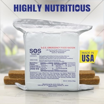 Quality Emergency Food Bars for Survival Needs at SOS Foods