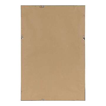 DesignOvation Beatrice Framed Magnetic Dry Erase Board, 18x27, Walnut Brown