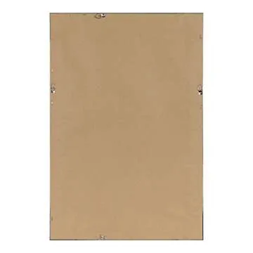 DesignOvation Beatrice Framed Magnetic Dry Erase Board, 18x27, Walnut Brown