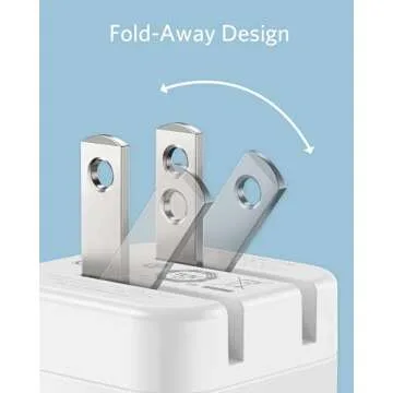 Anker USB C Charger with Foldable Plug, 20W USB C Charger Block for iPhone 16 / 15 and More Series, Galaxy, Pixel, iPad (Cable Not Included, 2 Pack)