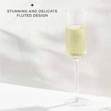 Elegant Vintage Fluted Glasses Set from JoyJolt