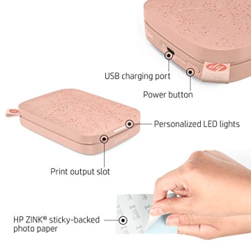 HP Sprocket Portable 2x3" Photo Printer - Pink