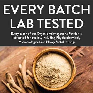 FGO Organic Ashwagandha Root Powder 16oz Non-GMO Bulk Bag