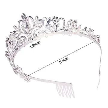 COCIDE Crystal Tiara for Weddings Prom Parties Costume