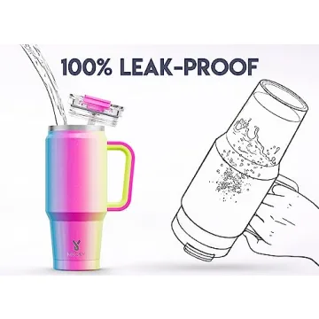 Meoky 32 oz Tumbler with Handle - Insulated & Leak Proof