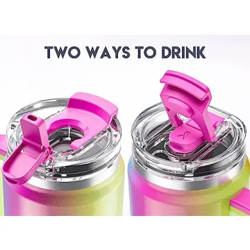 Meoky 32 oz Tumbler with Handle - Insulated & Leak Proof