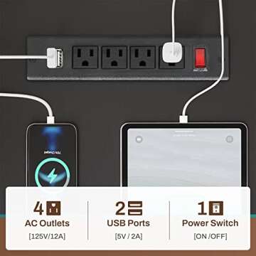 SEDETA L-Shaped Gaming Desk with LED Lights & Storage