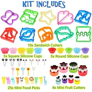 FUNGYAND All-in-One Sandwich Cutter and Bento Supplies Kit