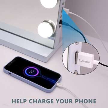 Fenair Large Lighted Vanity Makeup Mirror 32x23