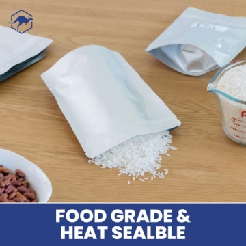 Wallaby 50x 1-Pint Mylar Bags - Durable Food Storage Solutions