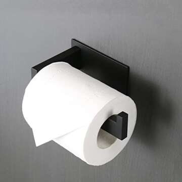 Vanloory Toilet Paper Holder - Self Adhesive & Rustproof Tissue Holder for Bathrooms