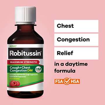 Robitussin Maximum Strength Cough + Chest Congestion 8 fl oz