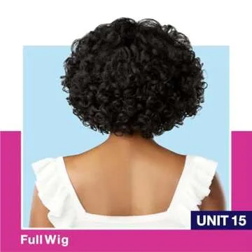 Sensationnel Dashly wig - unit 16 non lace cap ready to wear ear to ear lacepart synthetic (1B OFFBLACK)