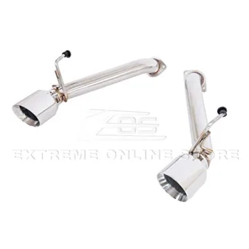 370Z Stainless Steel Dual Tips Exhaust | Easy Install