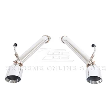 370Z Stainless Steel Dual Tips Exhaust | Easy Install