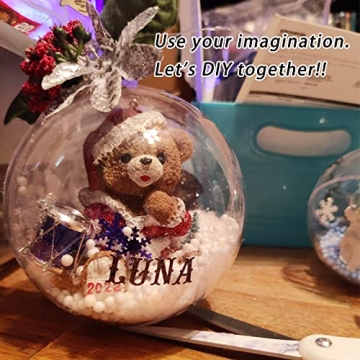 Clear Fillable Christmas Ornament Balls for Crafting