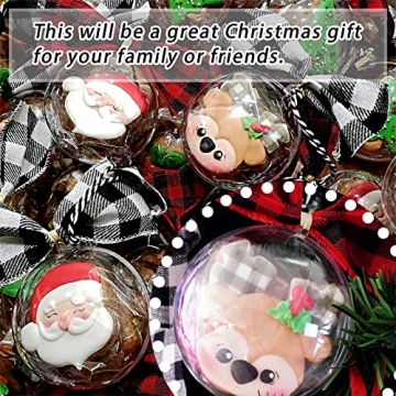 Clear Fillable Christmas Ornament Balls for Crafting