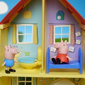 Peppa Pig Toys Peppa's Family Home Combo , House Playset with 4 Figures and Car , Preschool Toys for 3 Year Old Girls and Boys and Up